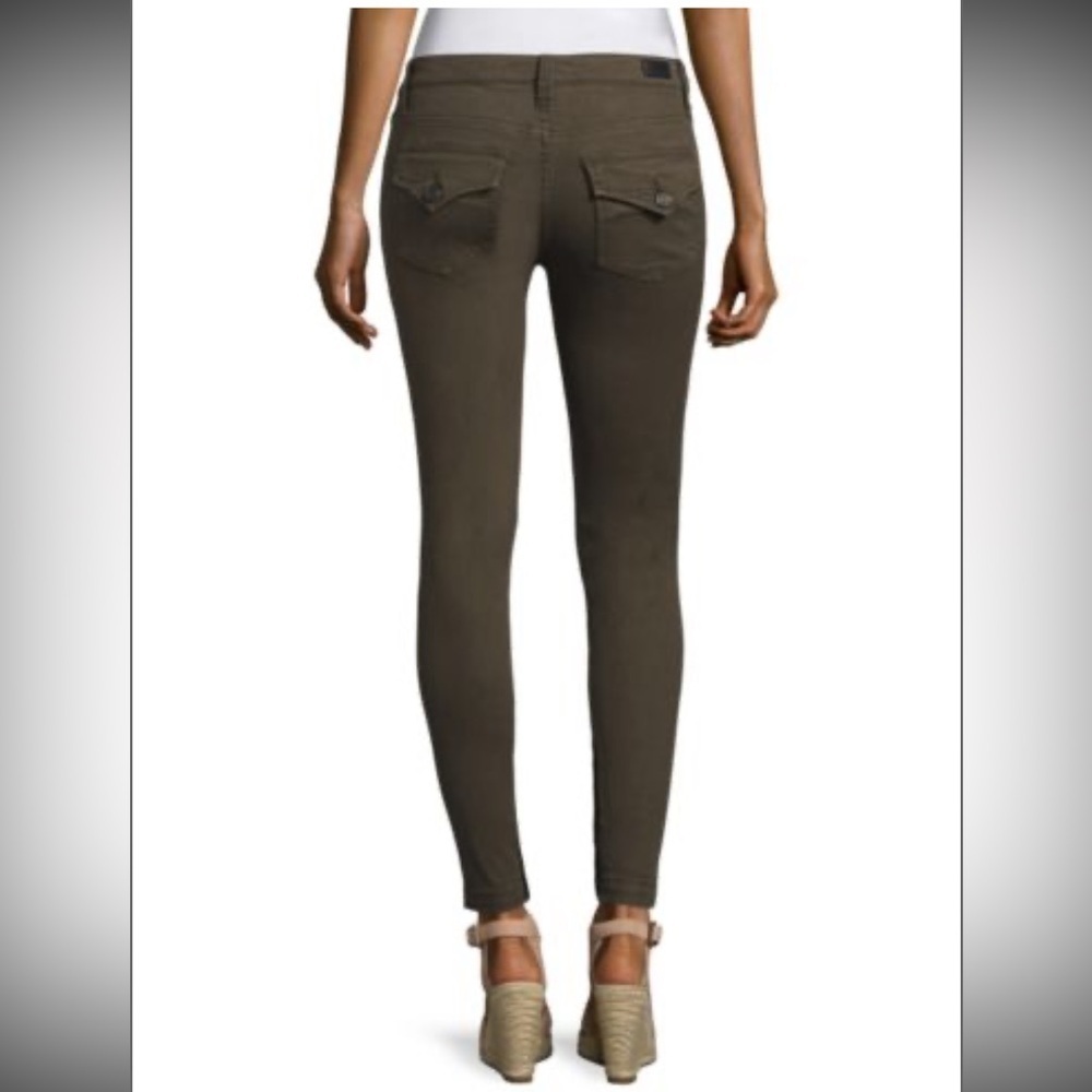 Joie So Real Skinny Green Pants with Sleek Stretch Fit - Picture 6 of 16